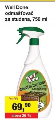 Odmašťovač Well Done