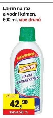 Čistič na rez a vodní kámen Larrin