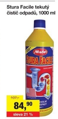 Čistič odpadů Stura Facile Madel