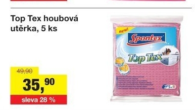 Utěrka houbová Top Tex Spontex