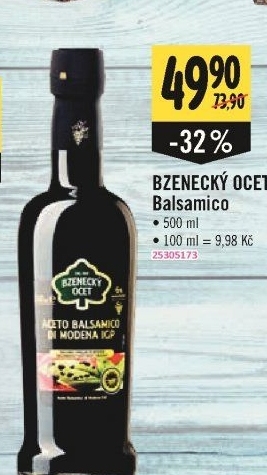 Ocet Balsamico di Modena Bzenecký