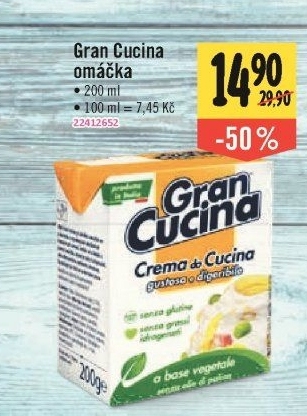 Smetana rostlinná Gran Cucina