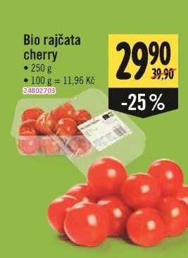 Rajčata cherry bio