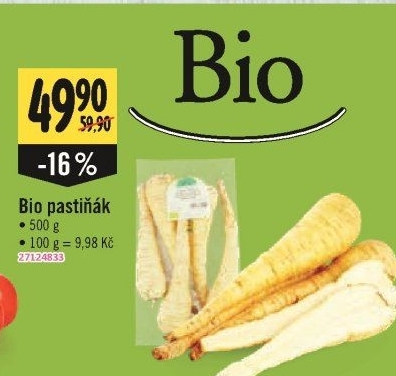Pastinák bio