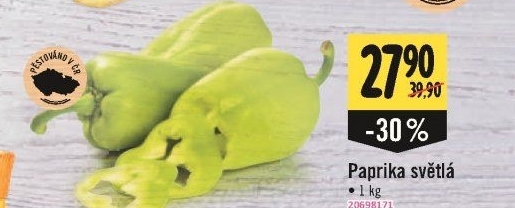 Paprika světlá