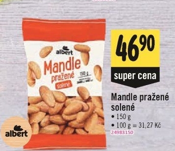 Pražené mandle Albert