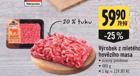 Mleté maso hovězí Albert
