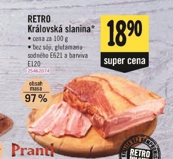 Královská slanina Albert Retro