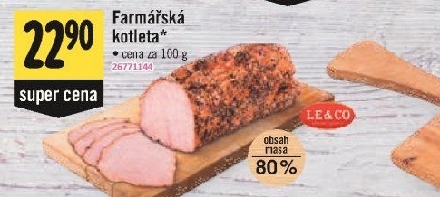 Farmářská kotleta LE&amp