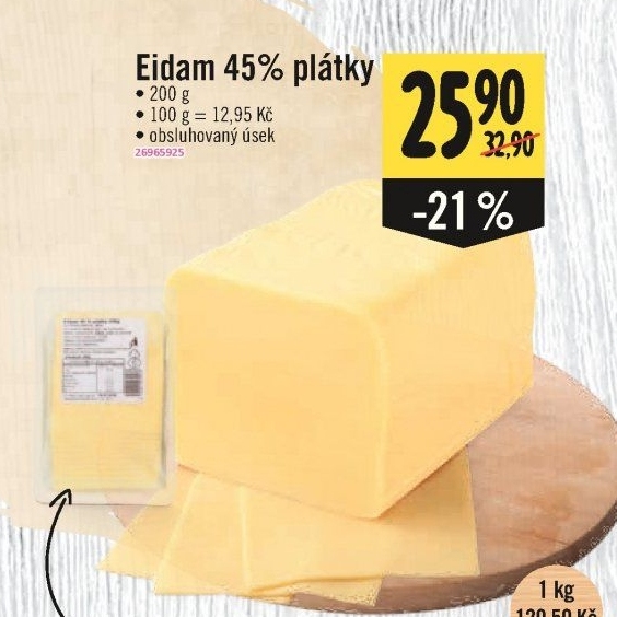 Sýr Eidam 45%