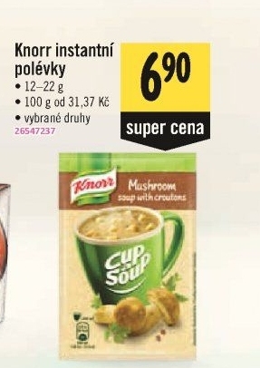 Instantní polévky Knorr