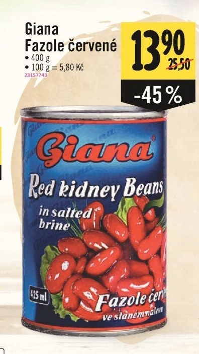 Fazole červené Giana