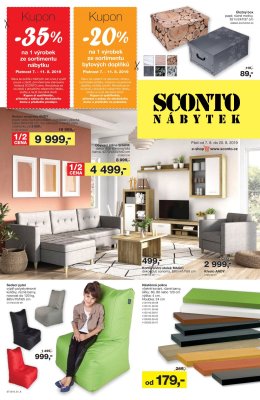 akční leták Sconto nábytek 7.8.2019-20.8.2019