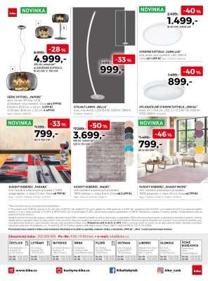 akční leták Kika nábytek 8.8.2019-21.8.2019