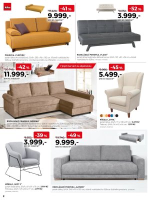 akční leták Kika nábytek 8.8.2019-21.8.2019
