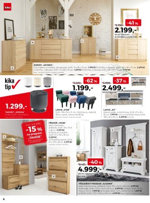 akční leták Kika nábytek 8.8.2019-21.8.2019
