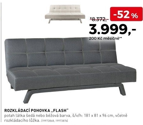 Rozkládací pohovka Flash