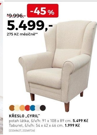 Křeslo Cyril - Kika nábytek akcniletaky.com