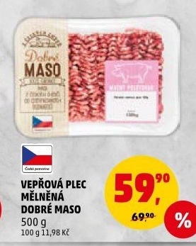 Maso mleté vepřové z plece Dobré maso