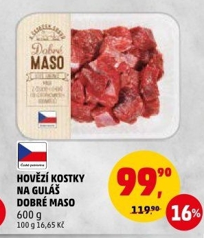 Hovězí maso na guláš Dobré maso