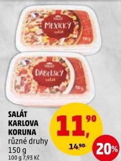 Saláty Karlova Koruna