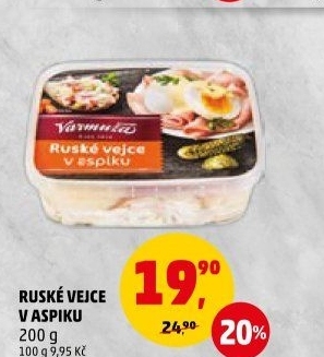 Ruské vejcev aspiku Varmuža