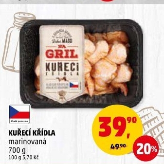 Kuřecí křídla marinovaná Na gril Penny