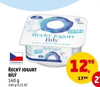 Bílý jogurt řecký 0% Milko