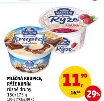 Mléčná krupice Kunín