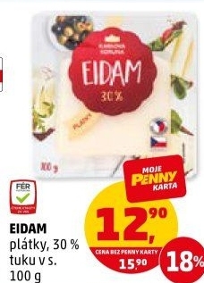 Sýr Eidam 30% Karlova Koruna