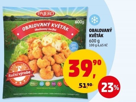 Obalovaný květák mražený Pajero