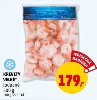 Krevety loupané mražené
