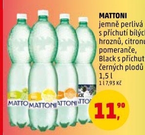 Ochucená voda Mattoni