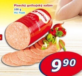 Salám Gothaj Maso uzeniny Písek