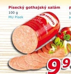 Salám Gothaj Maso uzeniny Písek