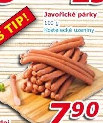 Párky javořické Kostelecké uzeniny