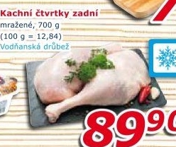 Čtvrtky kachní mražené Vodňanská kachna