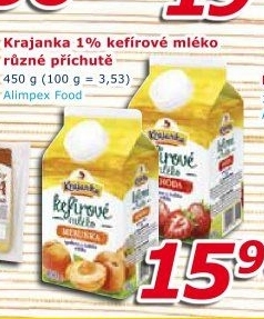 Kefírové mléko ochucené Krajanka