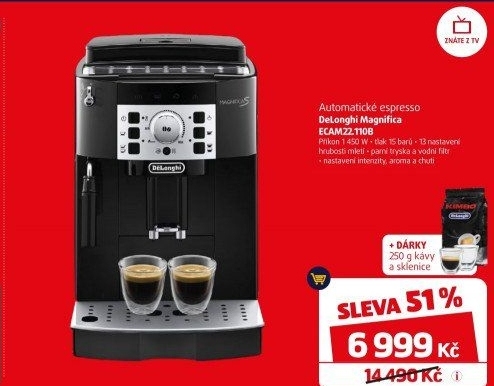 Kávovar espresso DeLonghi ECAM 22.110xx
