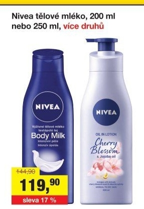 Tělová mléka Nivea