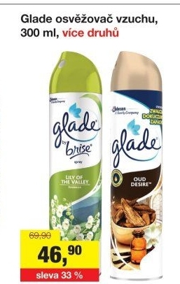 Osvěžovač vzduchu ve spreji Glade by Brise