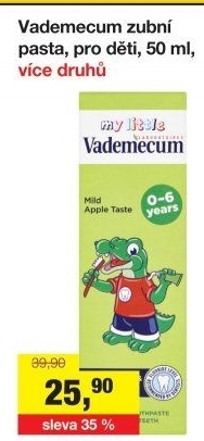 Pasty na zuby dětské Vademecum