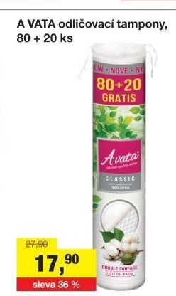 Odličovací tampony A Vata