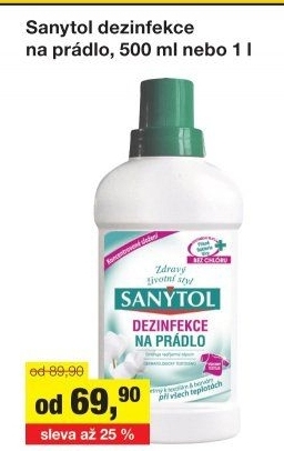 Dezinfekční čistič na prádlo Sanytol