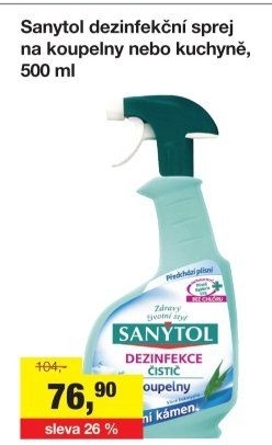 Dezinfekční čistič koupelen Sanytol