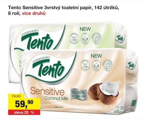 Toaletní papír 3vrstvý Tento