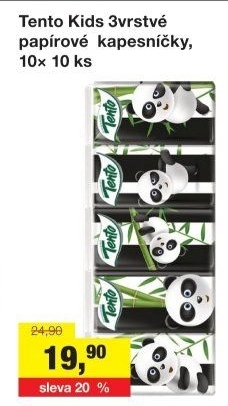 Kapesníčky papírové Kids Tento