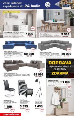 akční leták Jena nábytek 19.8.2019-15.9.2019