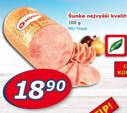Šunka písecká nejvyšší kvality Maso uzeniny Písek