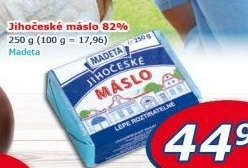 Máslo Jihočeské Madeta